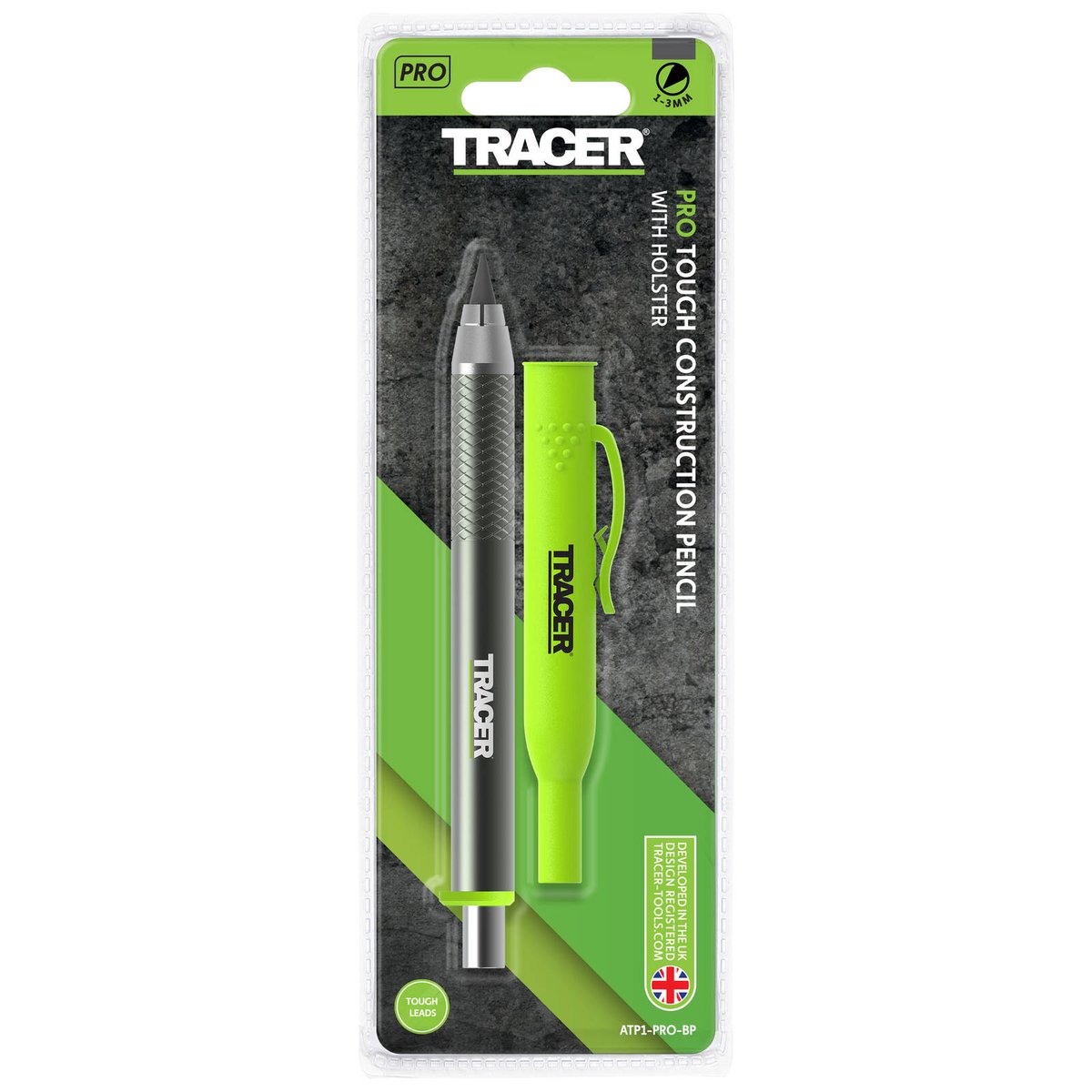 Tracer Pro 5 Aluminium Tough Construction Pencil - 2mm - Holster Included - SuperSaverAU - view 2