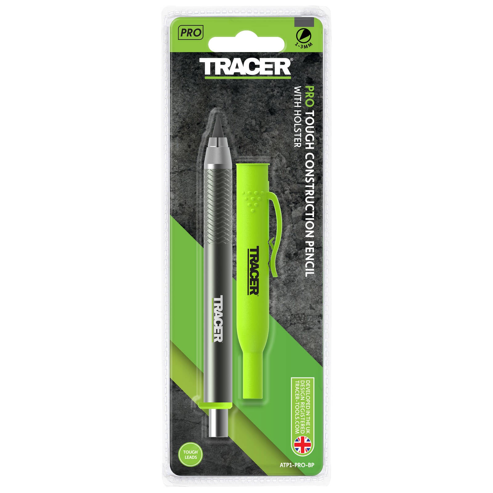 TRACER PRO 5.2mm Aluminium Tough Construction Pencil with Holster