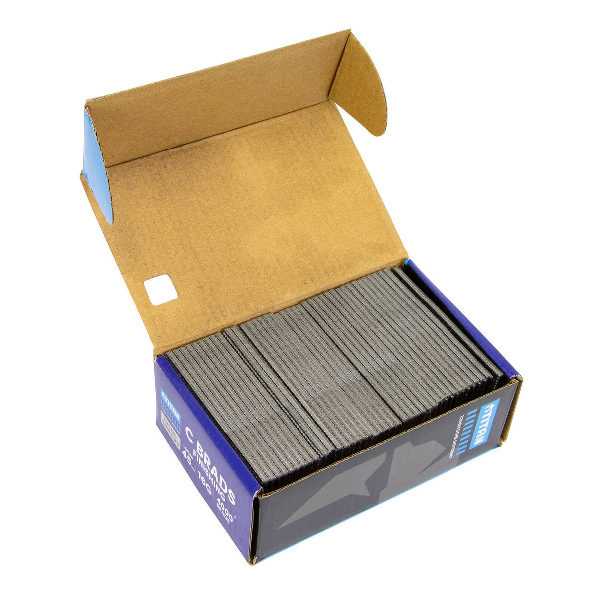 Titan 45 x 1.6mm 16 Gauge Electro Galvanised Straight Collated C Brads - 4000 Pack