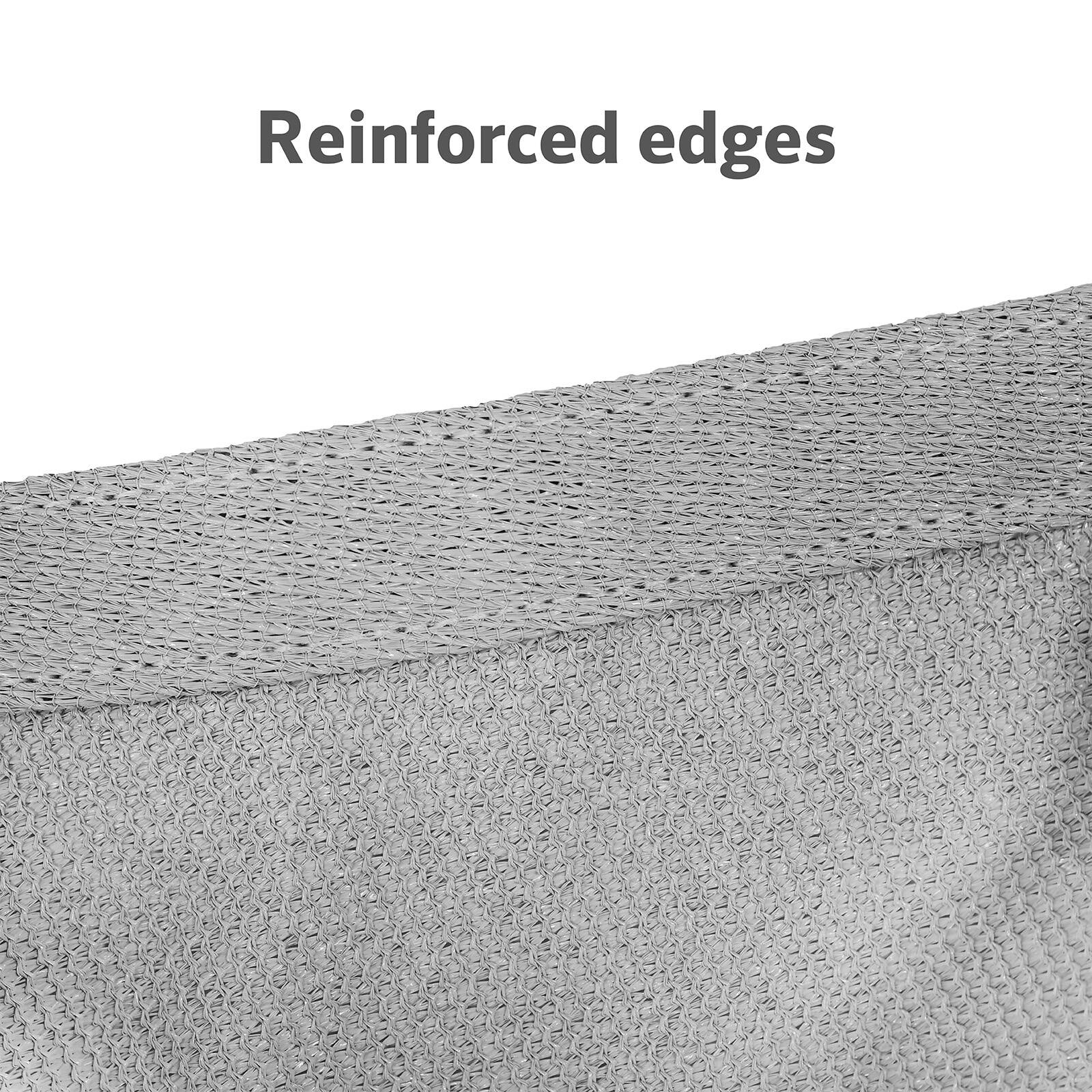 Coolaroo 5.4 x 5.4m Stone Square Commercial Grade Shade Sail - 95% UV Block