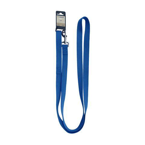 Flamingo Ziggi 200 x 2.5cm Blue Fixed Dog Leash, Nylon