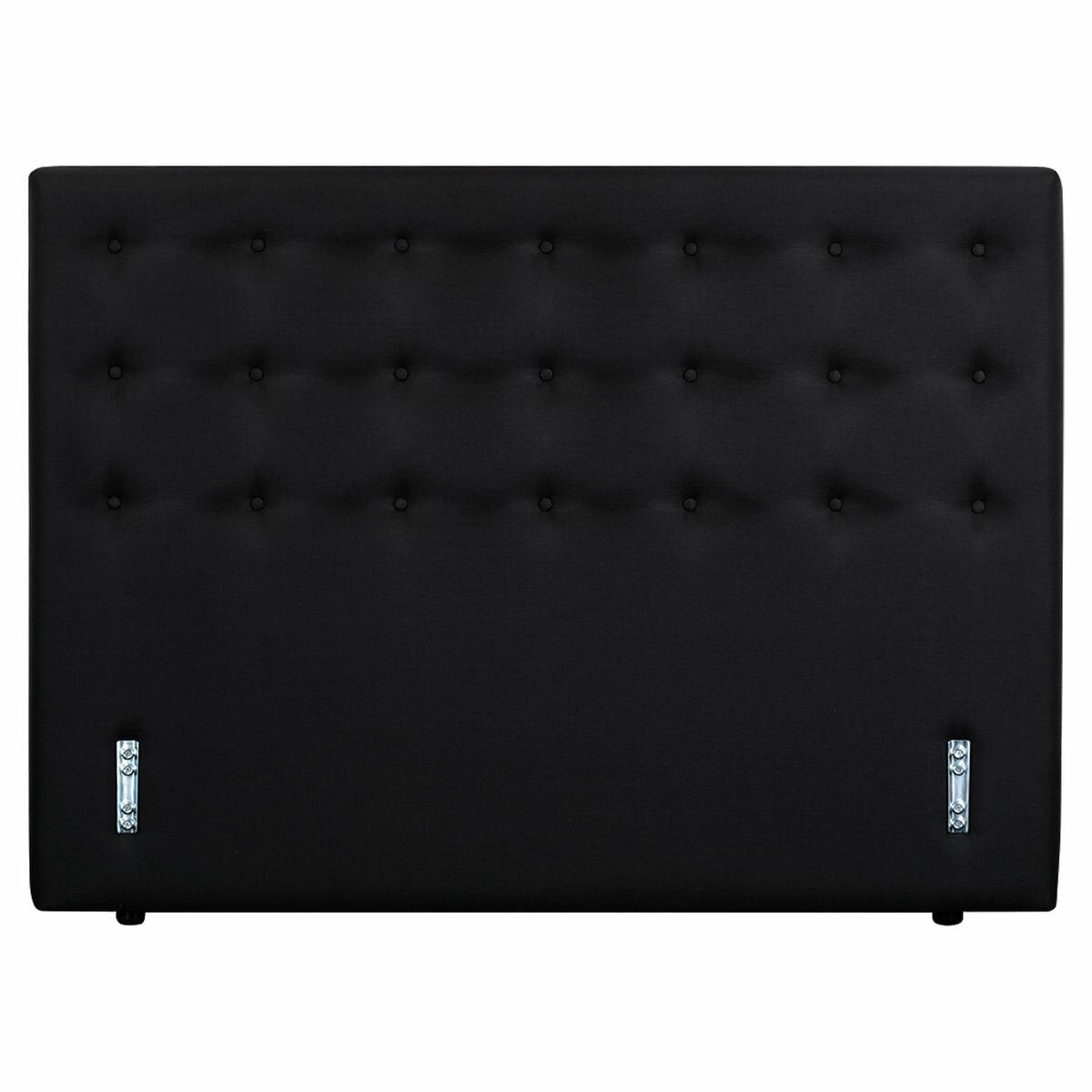 A.H. Beard Double low bed head - black finish, modern style, 1430mm wide - DOSDL1HDBL