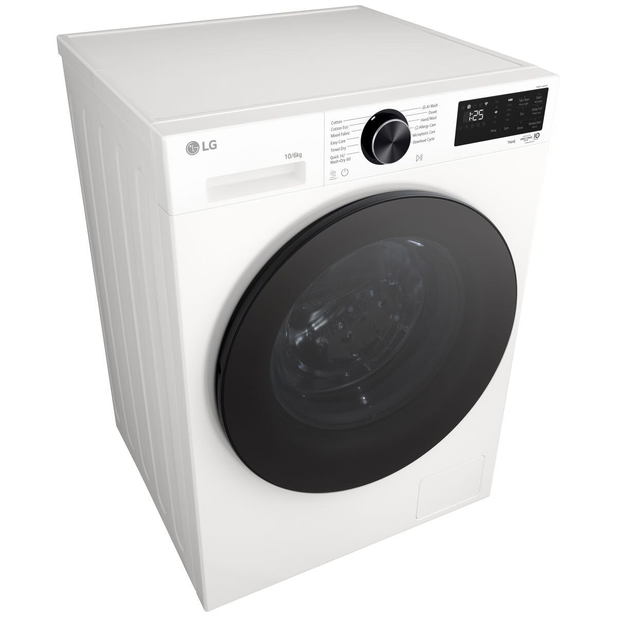 LG 3 Series 10kg/6kg Front Load Washer Dryer Combo - Condenser Drying, ThinQ Control - White - WXC3-1410W