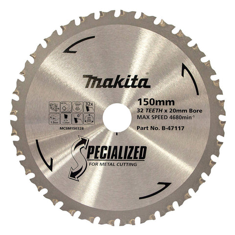 Makita 150mm 32T Metal Cutting Circular Saw Blade