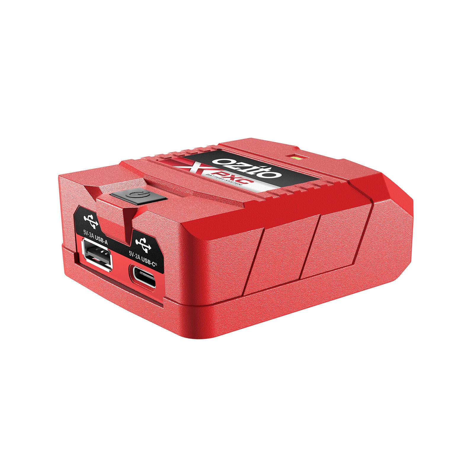 Ozito PXC 18V USB Power Source, 2A Output, USB-A & USB-C, PXCG-USBC