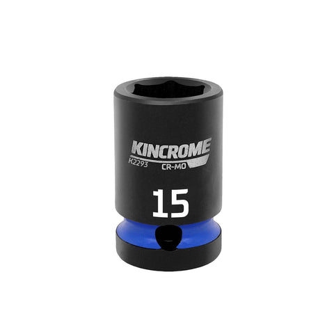 Kincrome 15mm 1/2" Drive Impact Socket Chrome Molybdenum Steel 6-Point