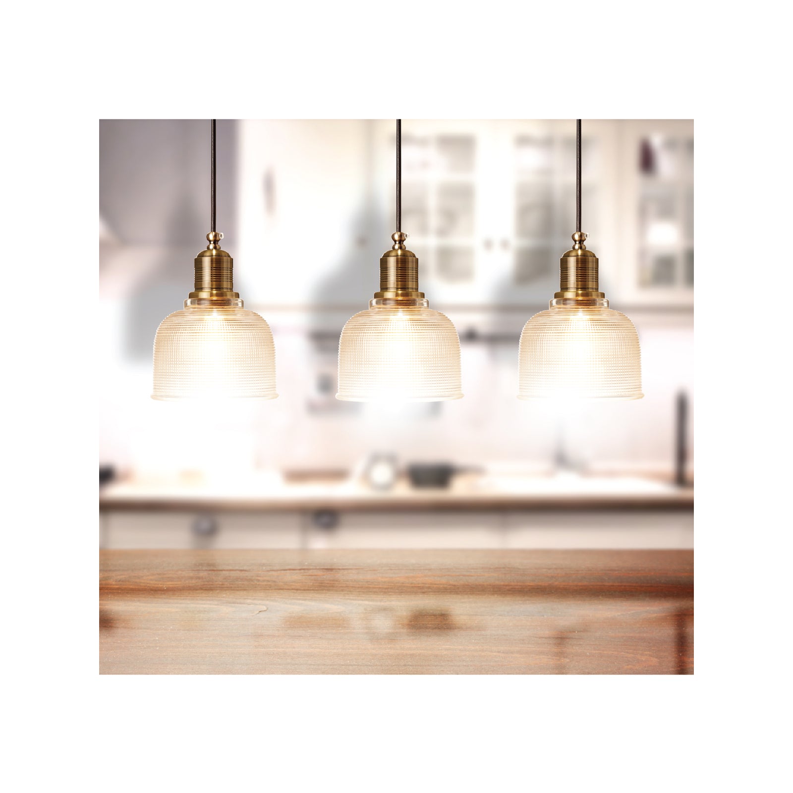 Home Design Antica Small Brass Look Pendant Light E27 60W Indoor 43891