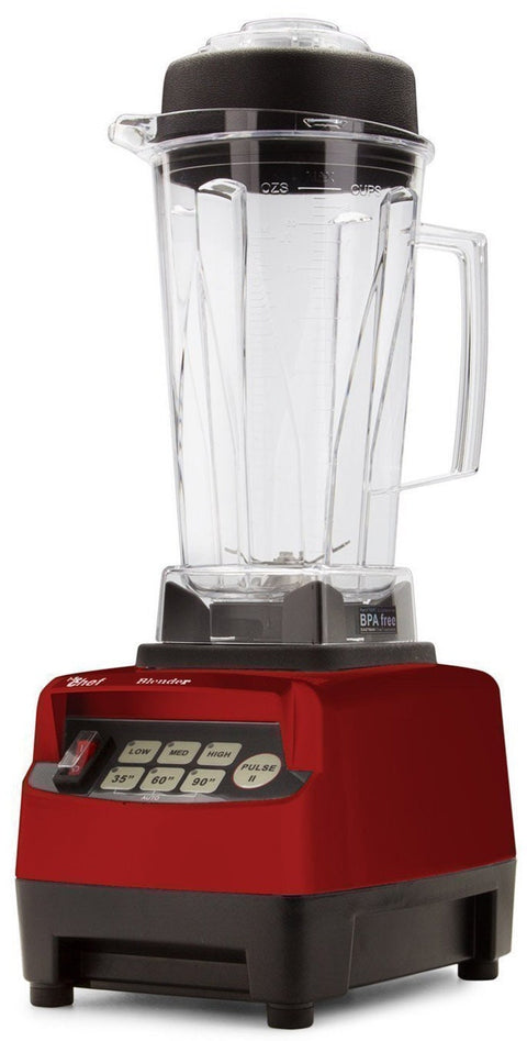 BioChef high performance blender 1600W - red, timer, pulse, ice crush - KT-BL-BC-AU-RD