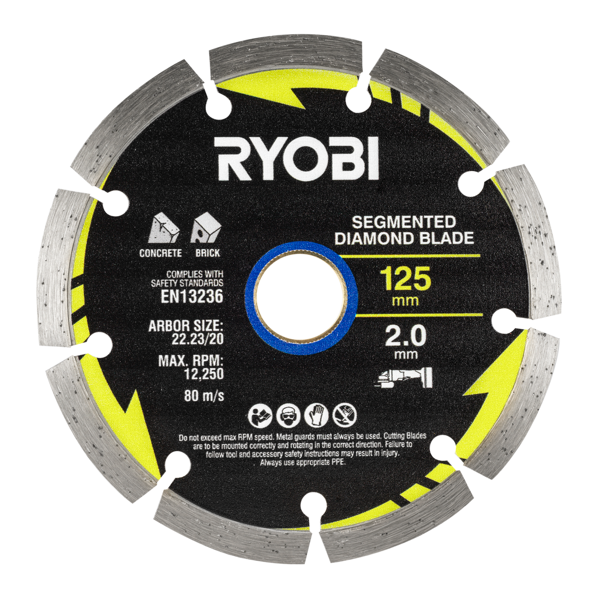 Ryobi 3 Piece Mixed Diamond Blade Set - 125mm - Durable Cutting Efficiency - SuperSaverAU - view 4