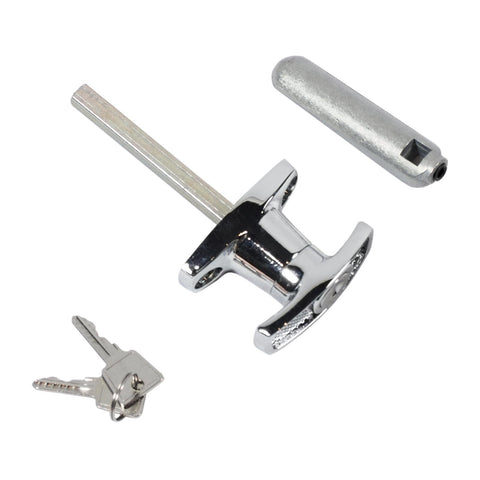 Goliath 60mm Rear Fixing T-Handle, Chrome Plated Steel, Weather Resistant