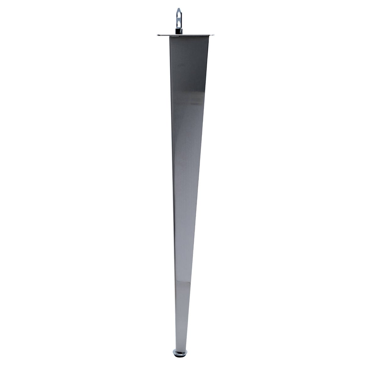 Taskmaster 710 x 2mm Satin Chrome Steel Corner Furniture Leg