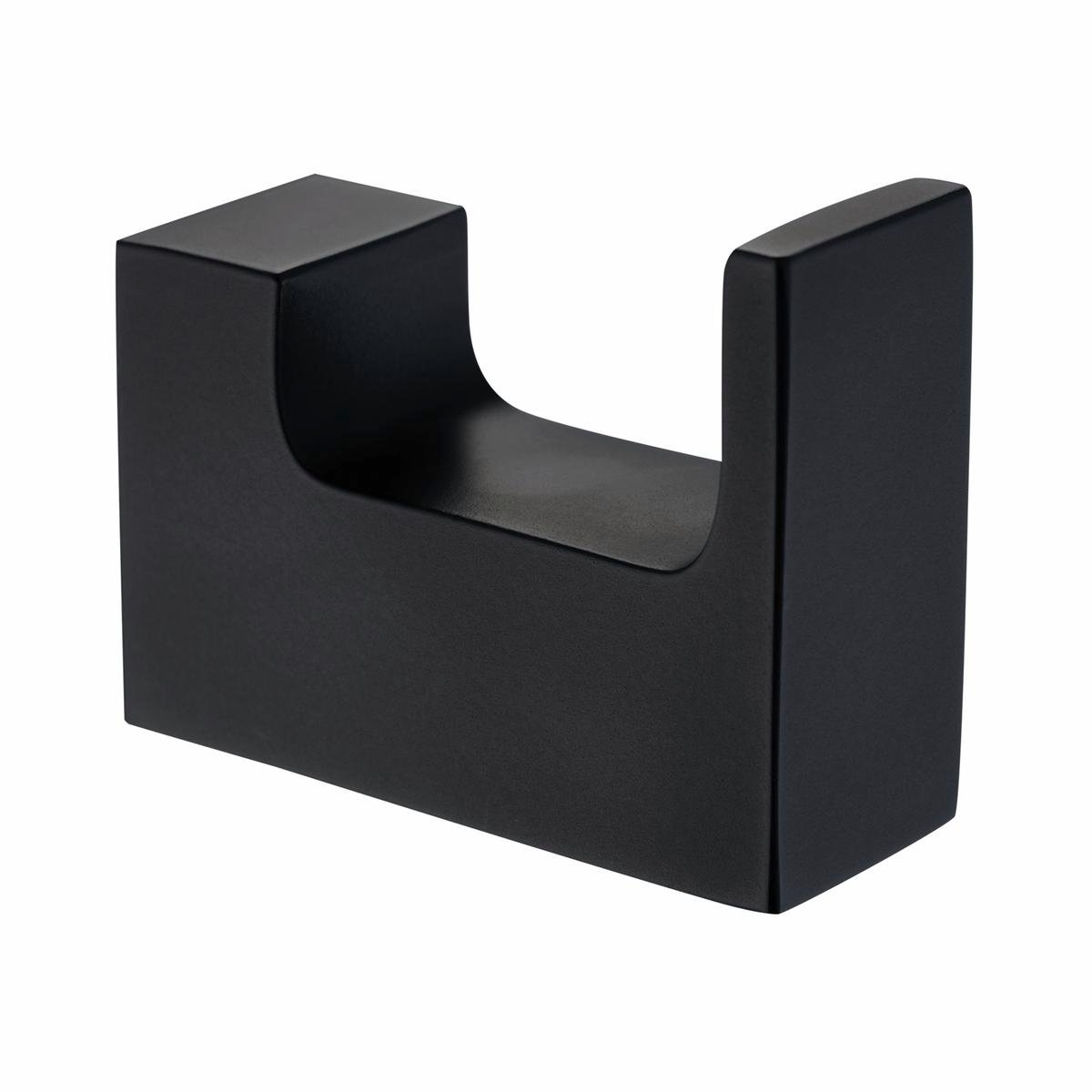 Mondella Matte Black Rumba Robe Hook - 40mm Metal - Stylish Bathroom Accessory - SuperSaverAU - view 1