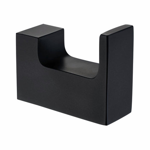 Mondella Matte Black Rumba Robe Hook - 40mm Metal - Stylish Bathroom Accessory - SuperSaverAU - view 1