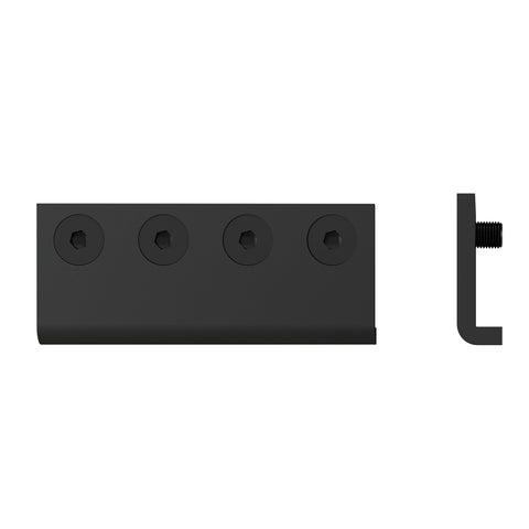 Rolltrak Spares Matte Black Powder Coated Steel Barn Door Track Joiner