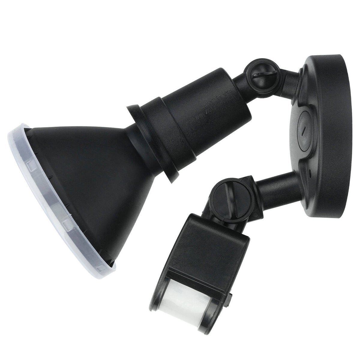 Brilliant Keeper PAR38 LED Motion Sensor Light Black Weather Resistant