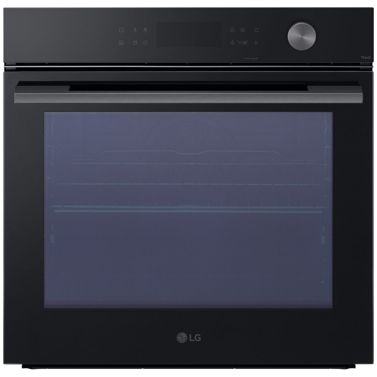 LG Series 5 60cm InstaView multifunction oven - 76L, 4-in-1 Pro Cooking, black glass - BO605G1GL5