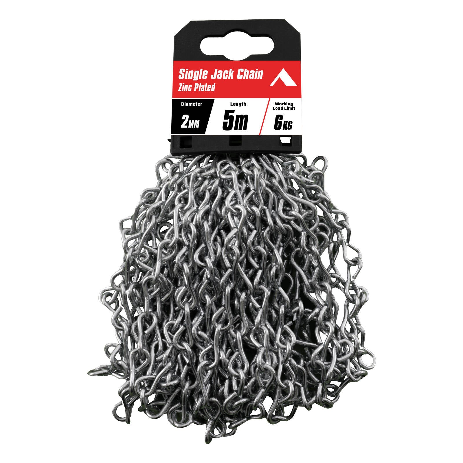 Pinnacle 2mm x 5m Zinc Plated Single Jack Chain