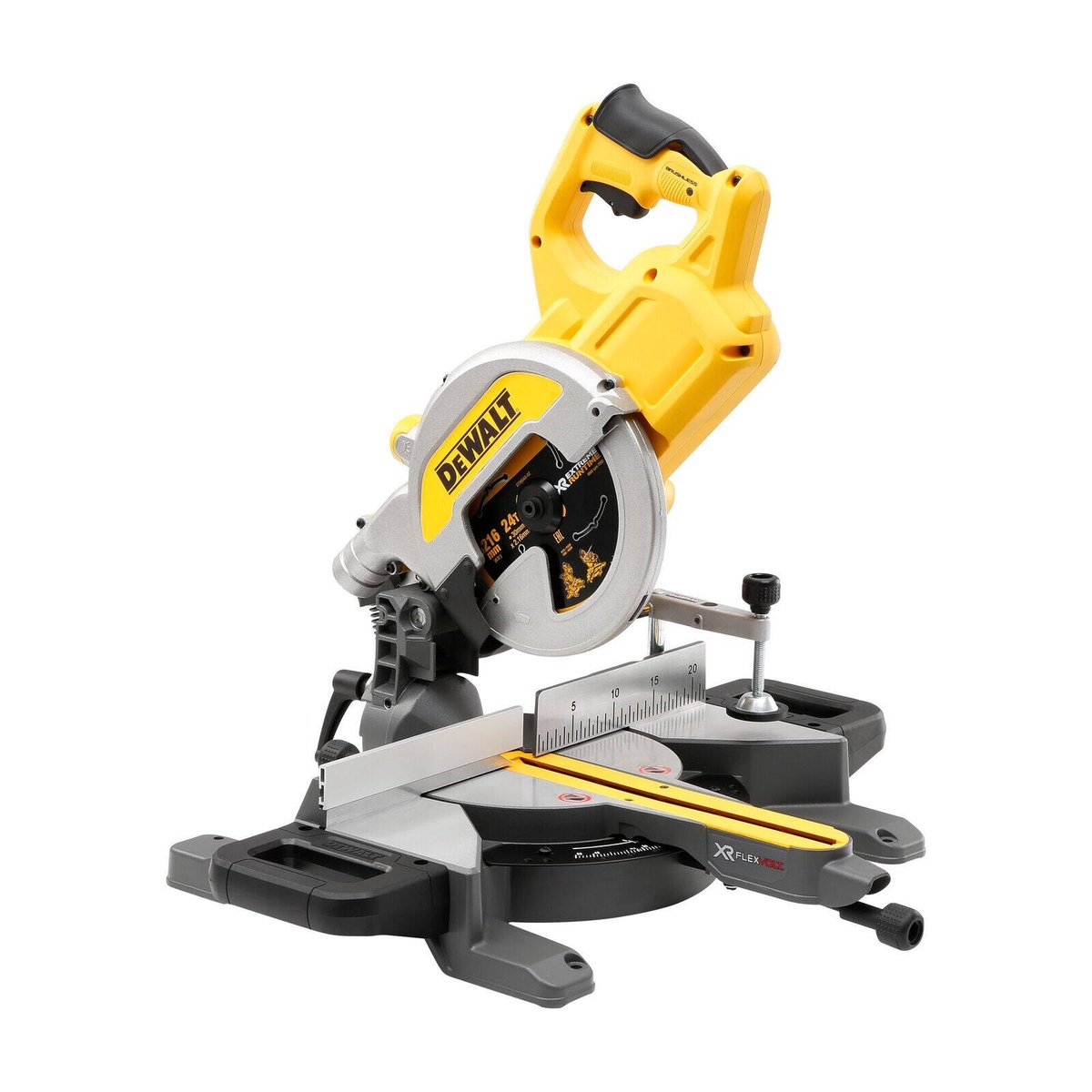 DeWALT 54V XR FLEXVOLT 216mm Cordless Mitre Saw Skin Only DCS777N-XJ
