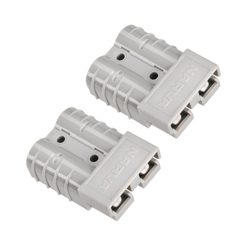 Narva 50A Heavy Duty Connector Housing - Grey - 2 Pack - 48mm x 16mm x 36mm - SuperSaverAU - view 1