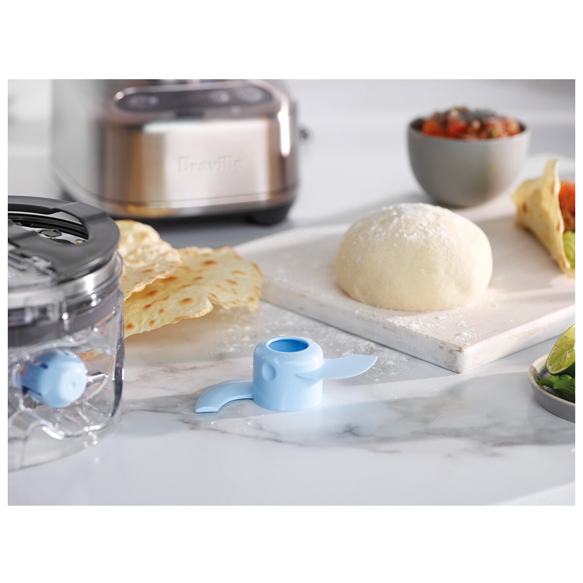 Breville the Kitchen Wizz 9 food processor - 605W, brushed stainless steel, 120mm feed chute - BFP610BSS