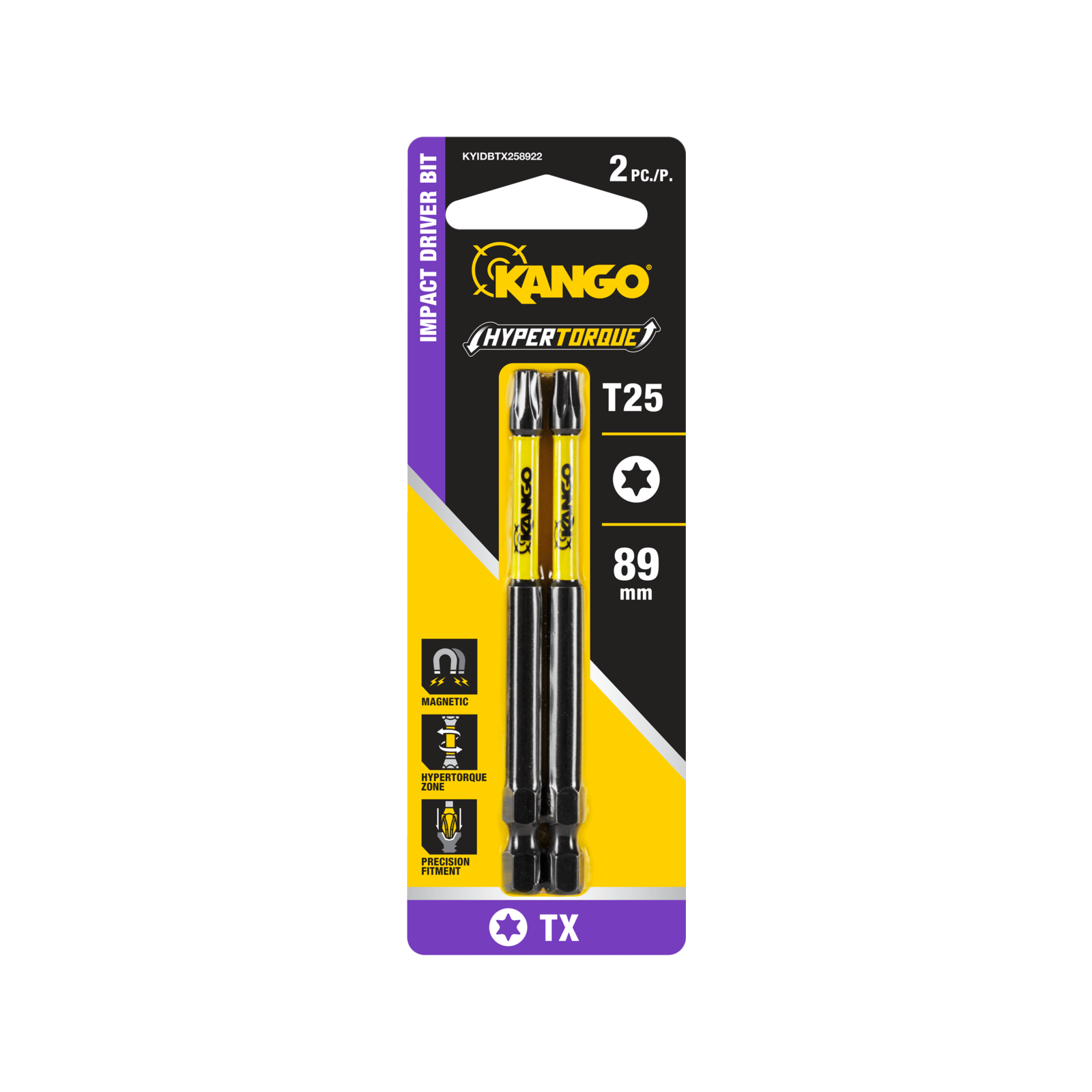 Kango HyperTorque TX25 89mm Impact Driver Bit - 2 Pack