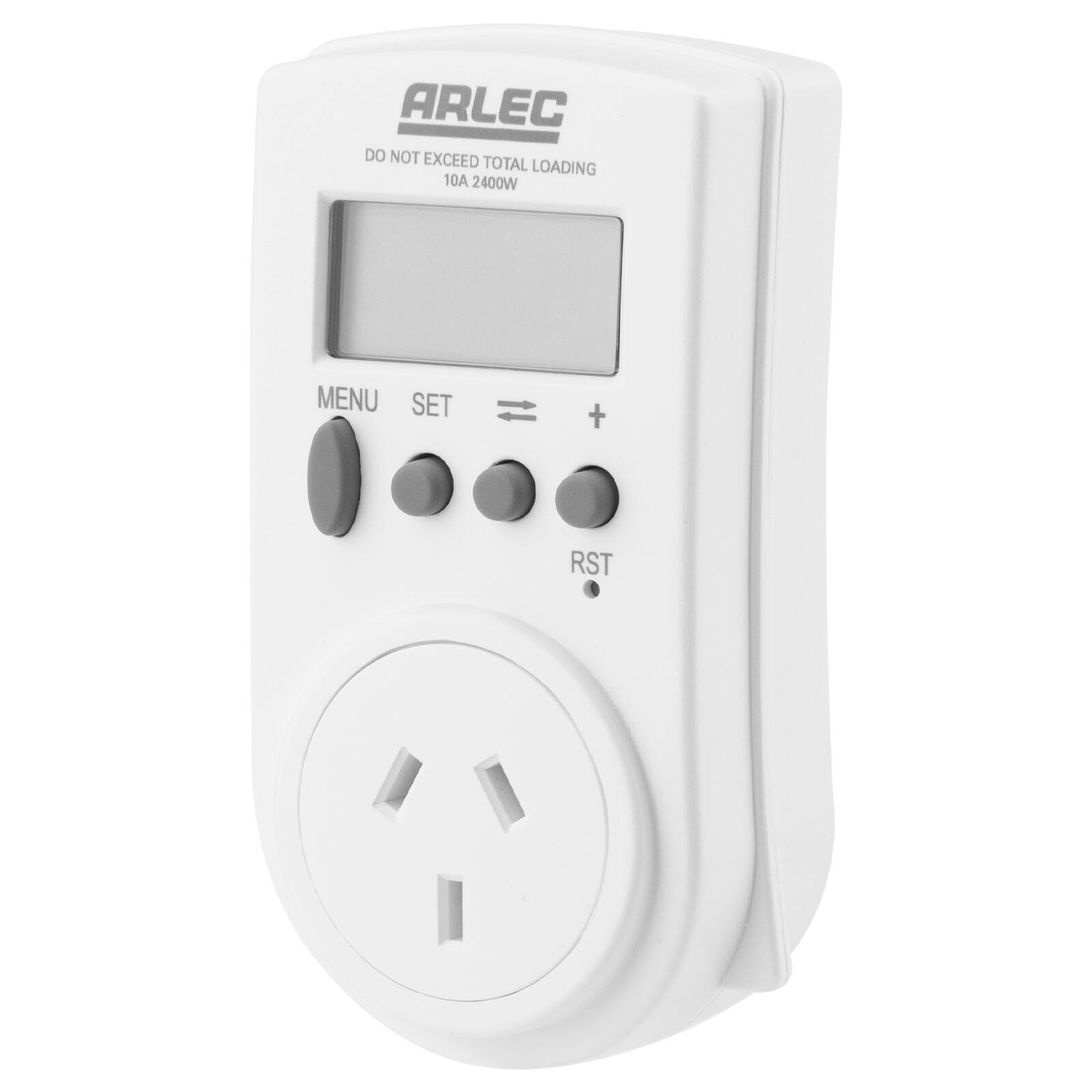 Arlec Energy Cost Electrical Meter with LCD Display White PC223