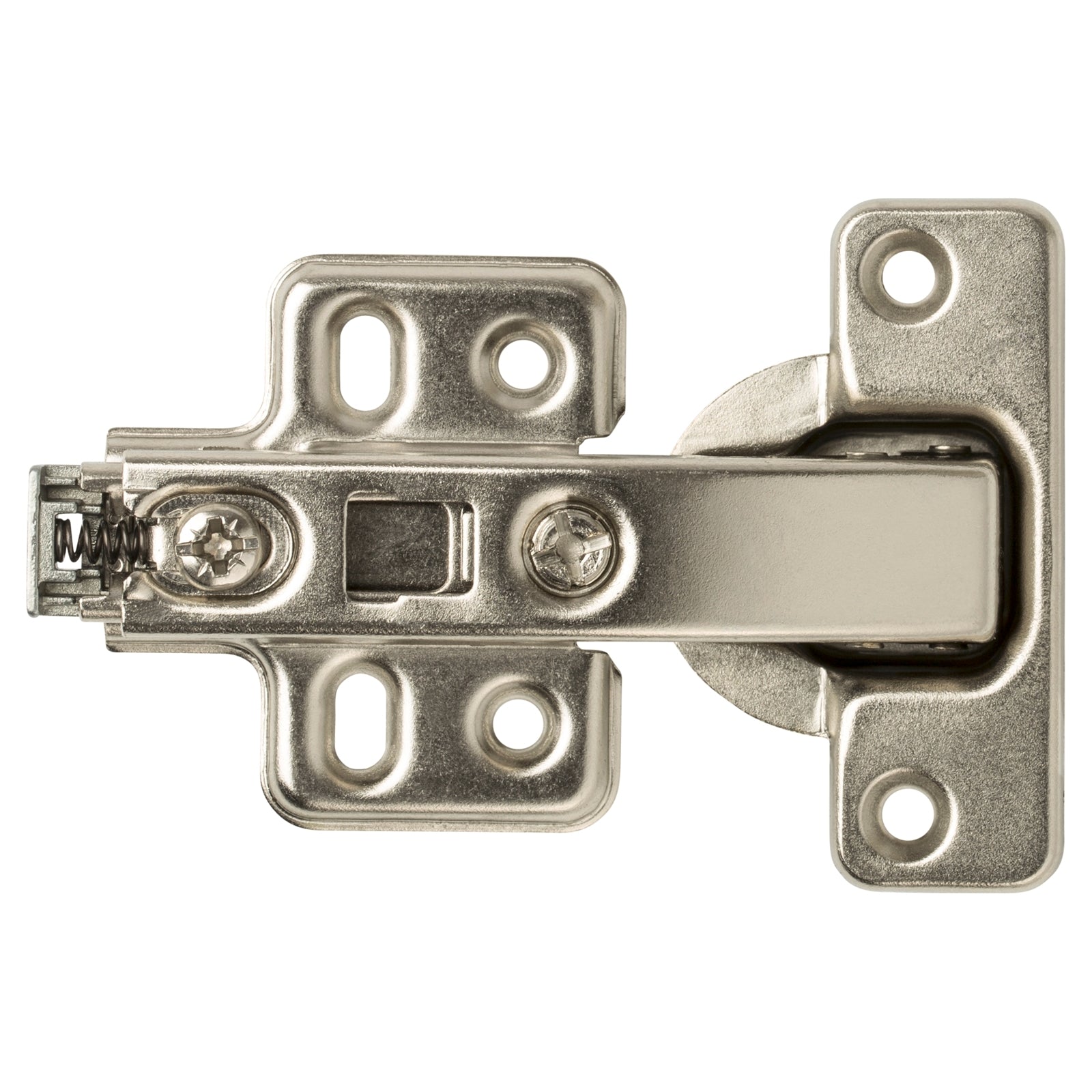 Kaboodle Blind Corner Cabinet Hinge 1 Pair Nickel Plated Adjustable Clip-On
