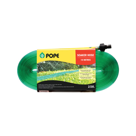 Pope 15m Soaker Hose UV Stabilised PVC