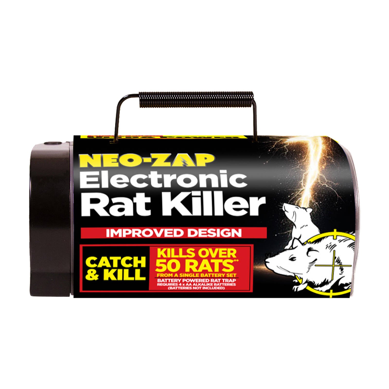 The Big Cheese Ultra Power Neo-Zap Electronic Rat Killer, Battery Operated Indoor Trap