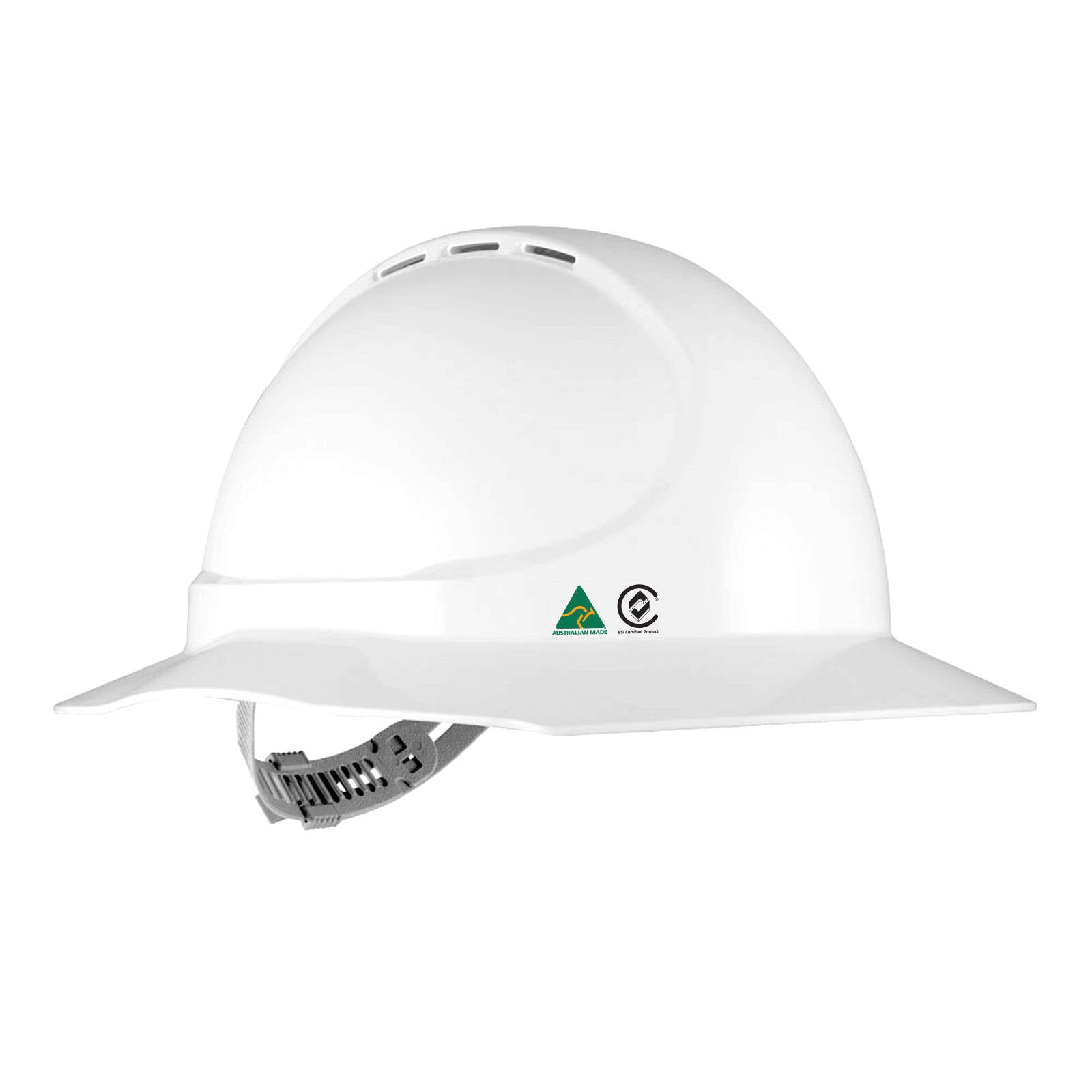 Peak Armour Broadbrim Hard Hat Impact Resistant Adjustable Harness
