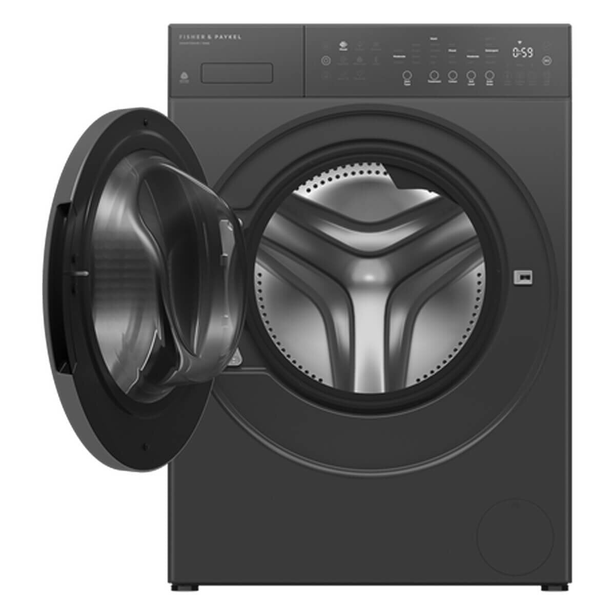 Fisher & Paykel Series 5 10kg Front Load Washer & 8kg Heat Pump Dryer - Graphite - WH1060PG5DH8060PG5