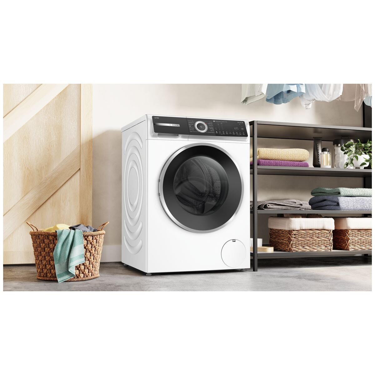 Bosch Series 8 10kg Front Load Washing Machine - i-DOS Detergent Scan, Iron Assist, App Programs - WGH254A1AU