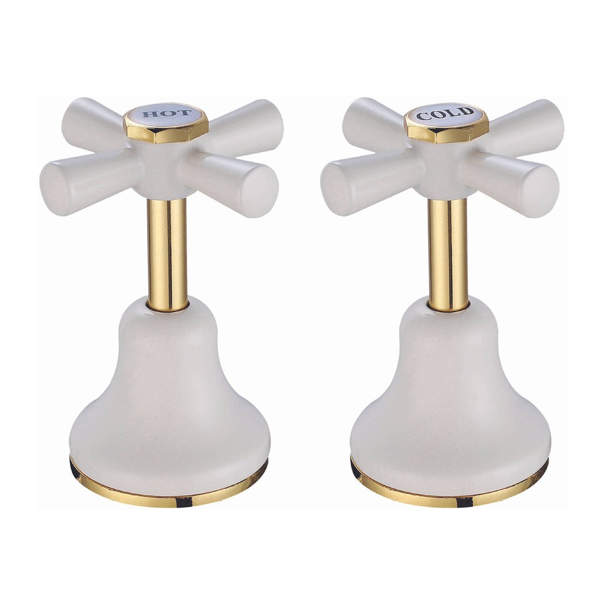 Shaw & Mason Ivory Basin Top Assembly - Brass