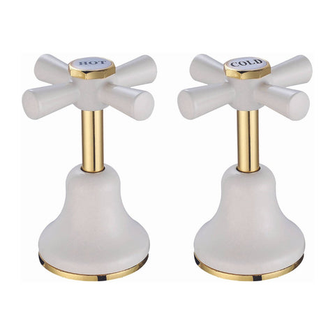 Shaw & Mason Ivory Basin Top Assembly - Brass