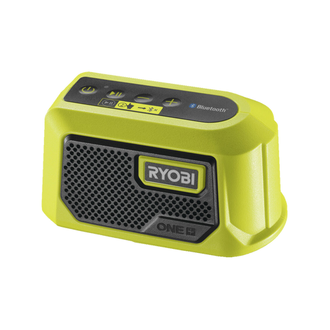 Ryobi ONE+ 18V Compact Bluetooth Speaker RBTM18 - Portable, Skin Only