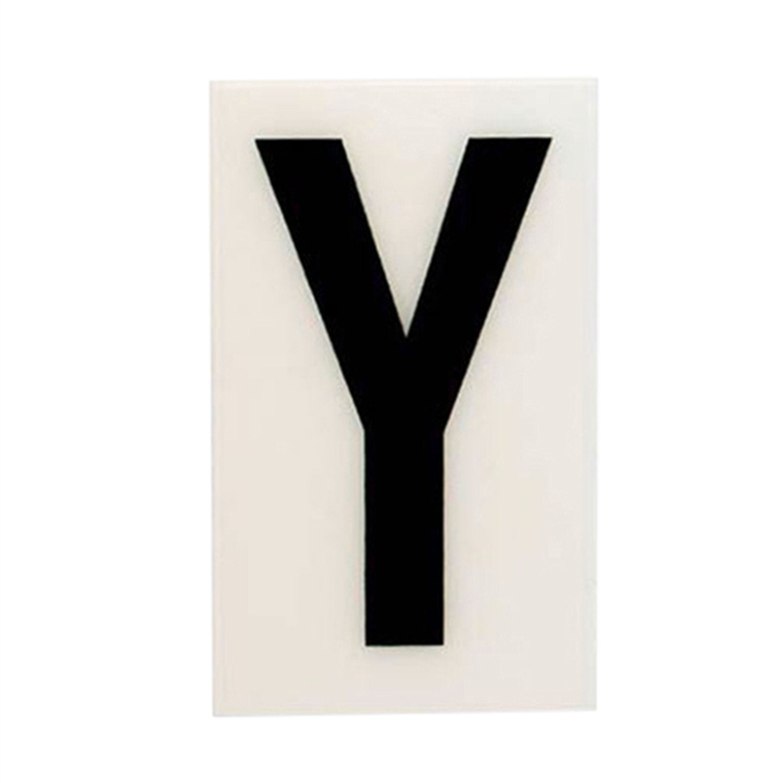 Sandleford 85mm White Self Adhesive House Letter Y Polycarbonate Weather Resistant