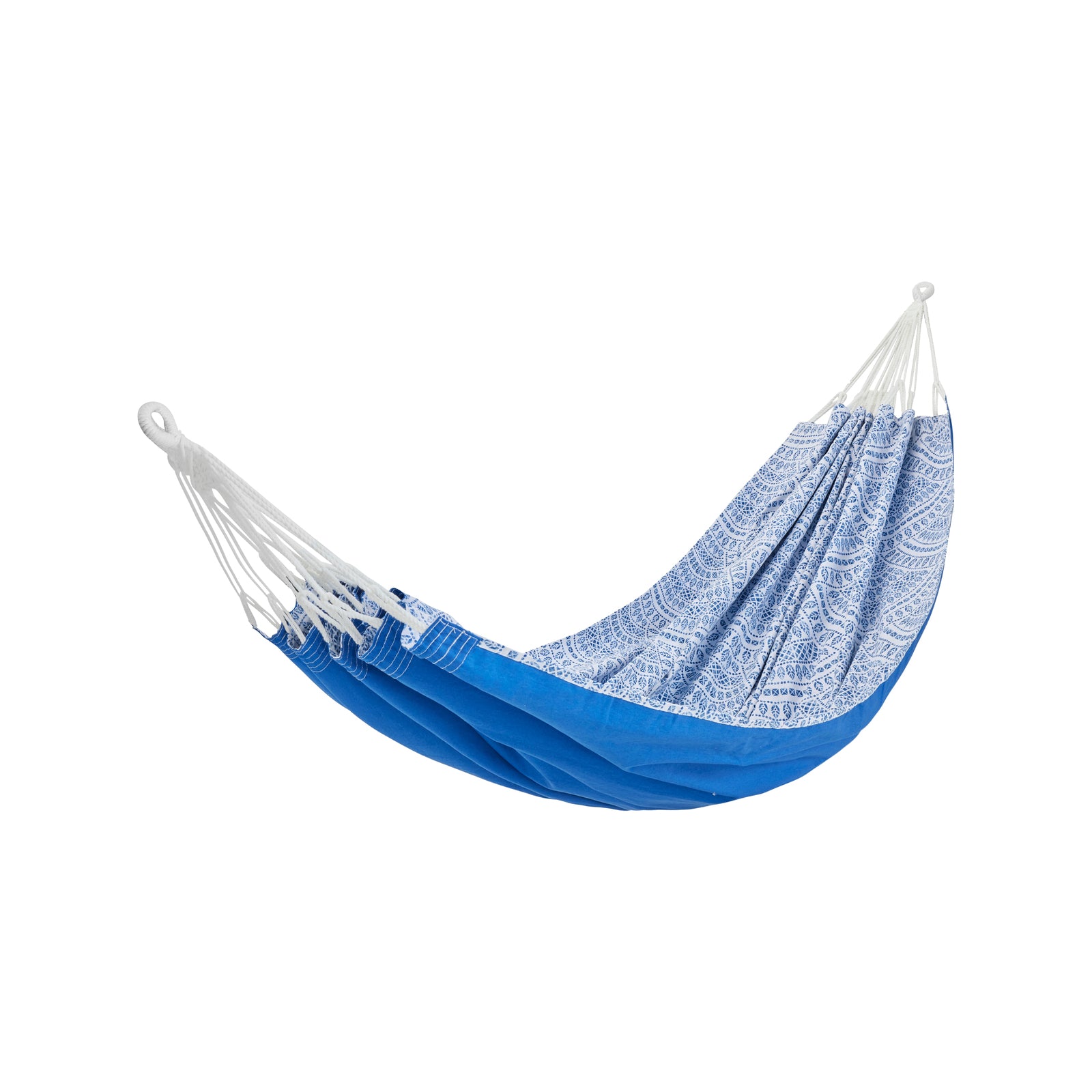 Two Trees Double Cotton Hammock 200kg Capacity Reversible Designs