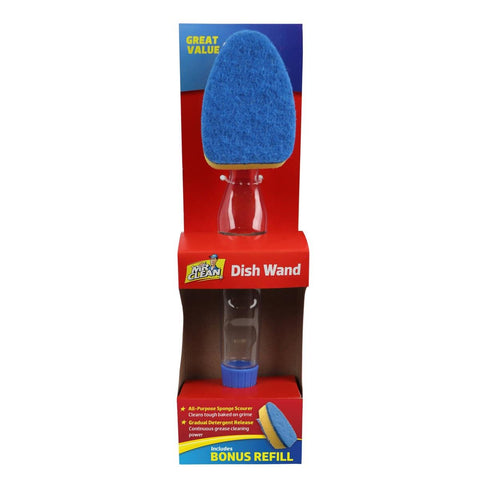 Mr Clean Dish Wand with Bonus Refill, Plastic Handle, Replaceable Head