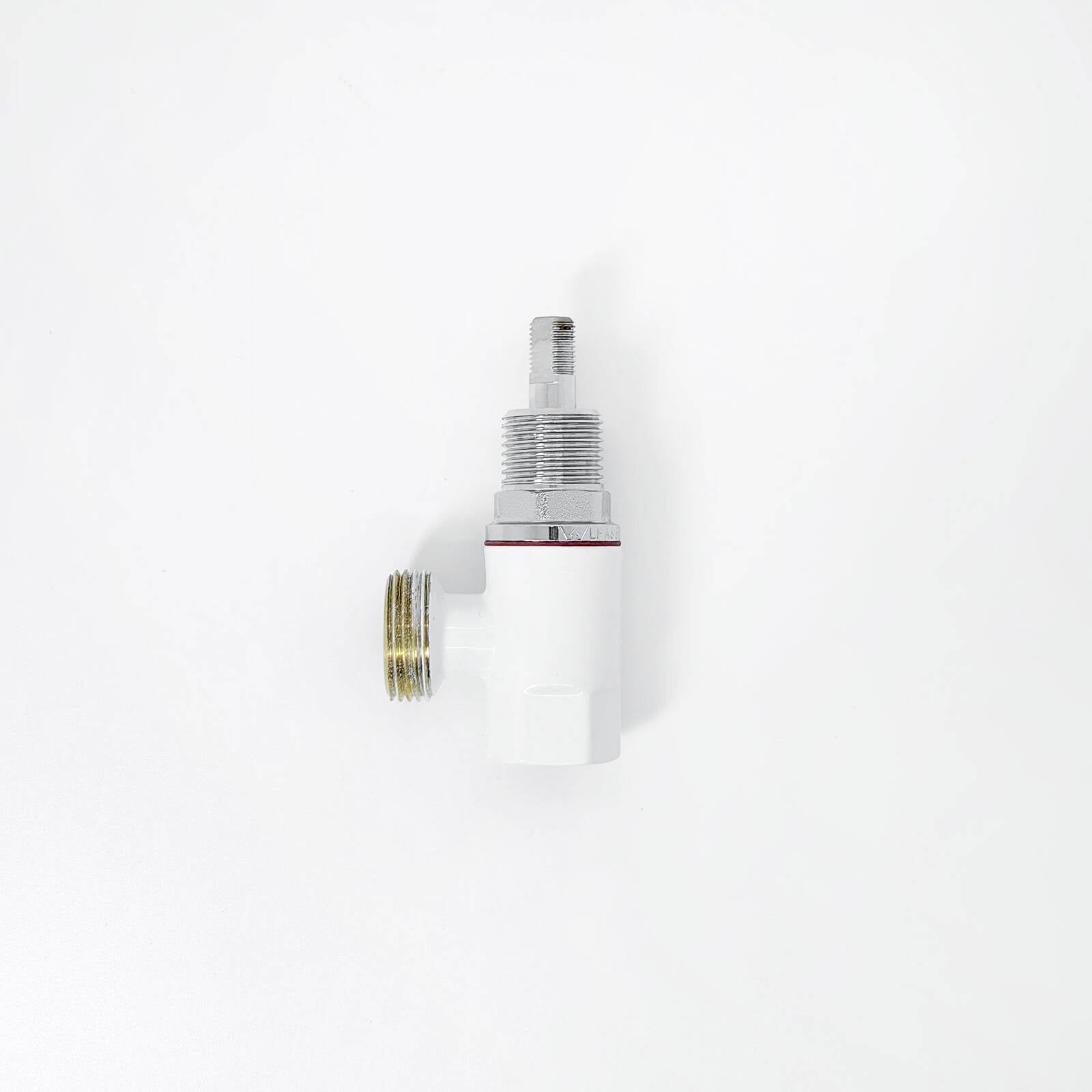 Shaw & Mason White Unstyled Washing Machine Stop - Brass