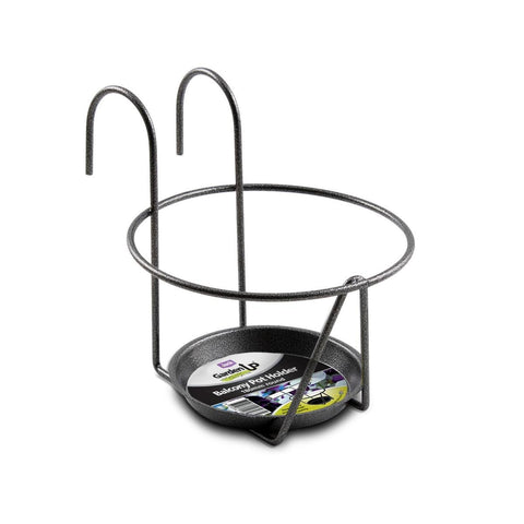 Jack Round Deluxe Balcony Pot Holder - 180mm - Steel - Durable Design - SuperSaverAU - view 1