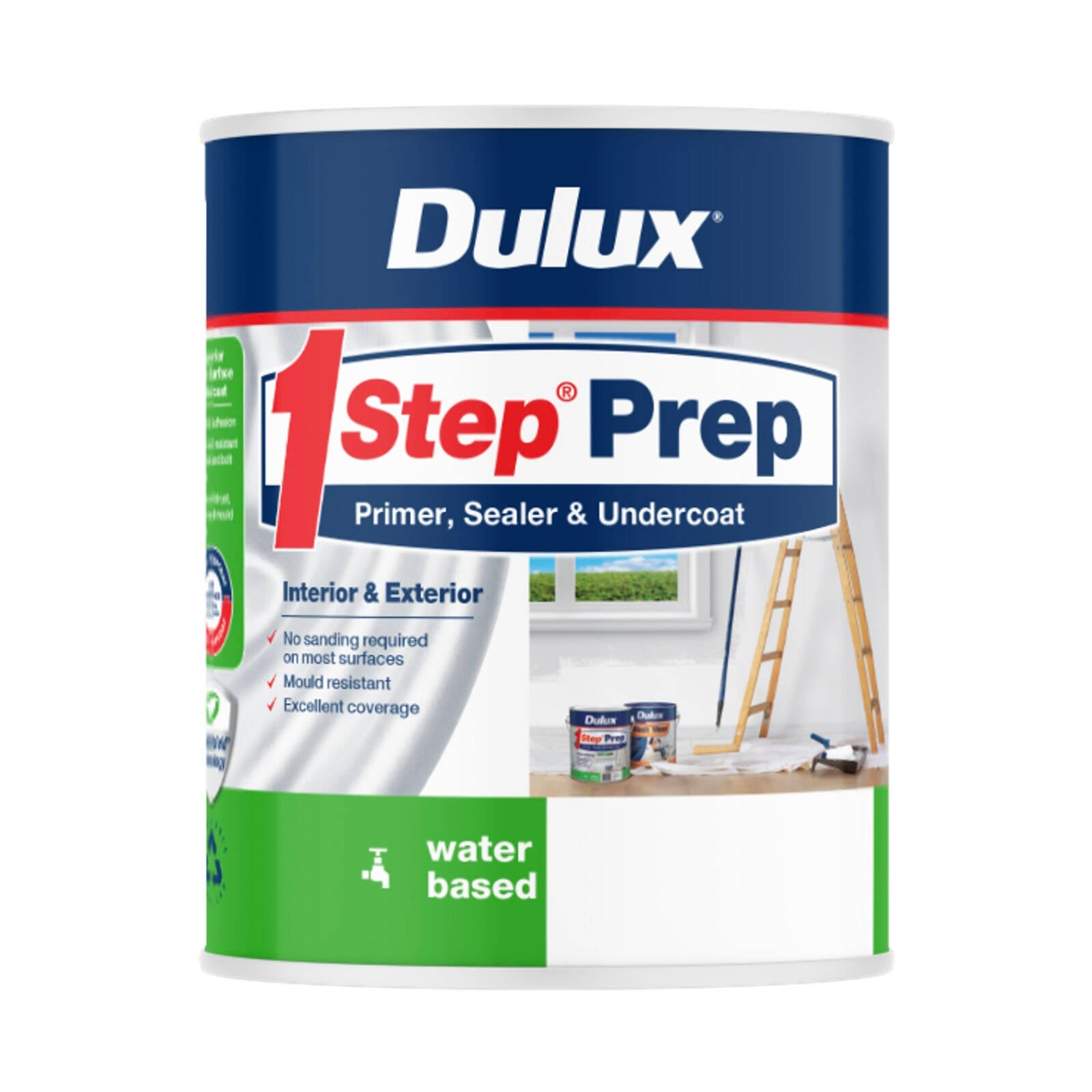 Dulux 1Step Prep Primer Sealer & Undercoat 1L Water-Based Multi-Surface