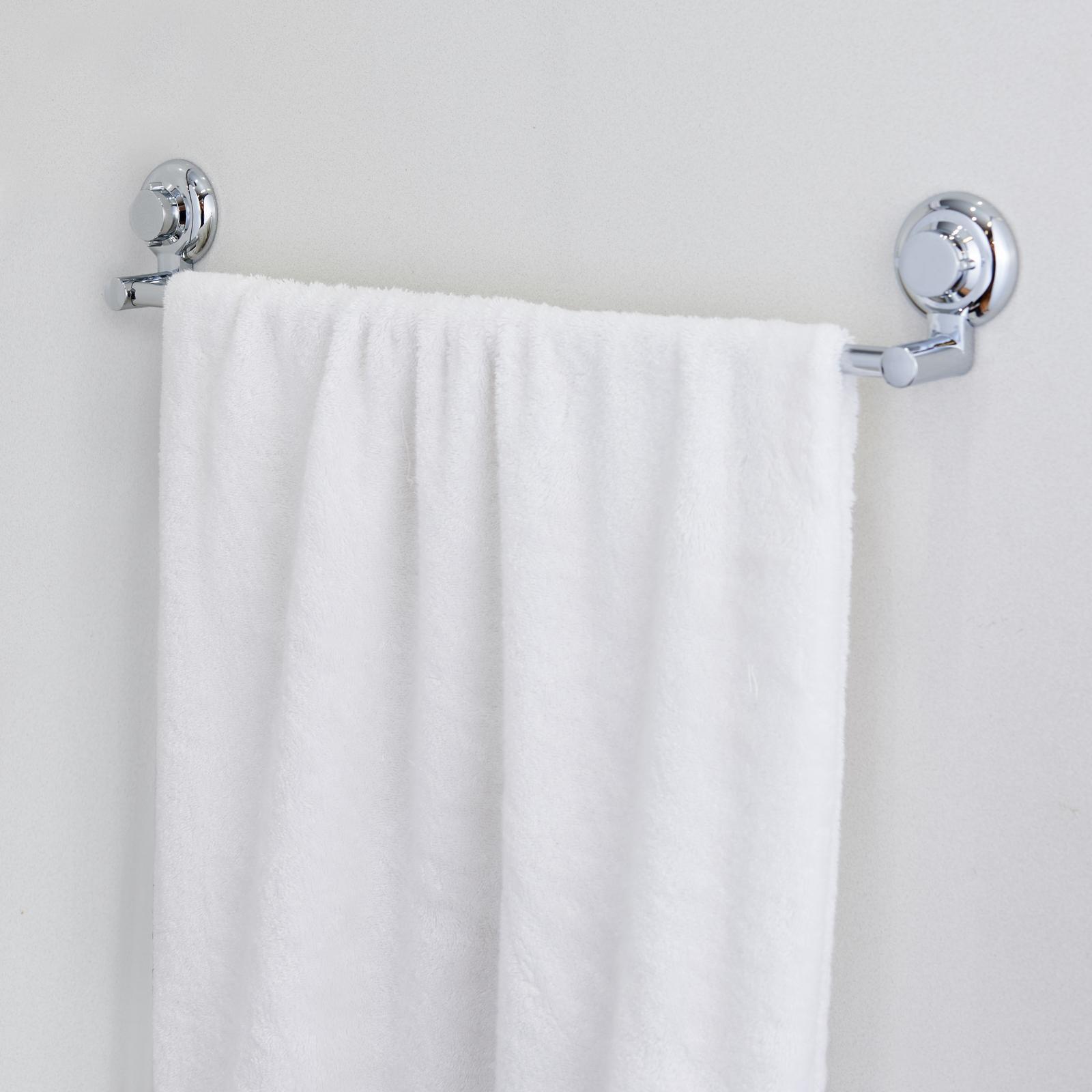 Naleon 45cm Chrome Stainless Steel Suction Works Towel Rail