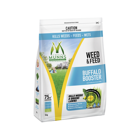Munns Professional 5kg Buffalo Booster Weed and Feed Granules