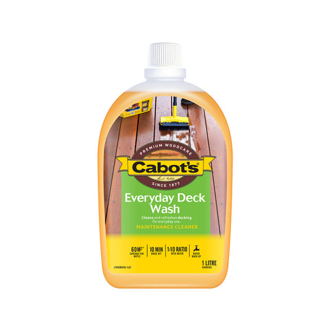 Cabot's 1L Everyday Deck Wash Water Based Timber Decking Cleaner