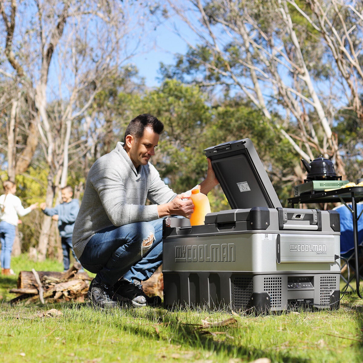 myCOOLMAN 105L portable fridge - Bluetooth app control, USB port, 12/24V DC compressor - CCP105