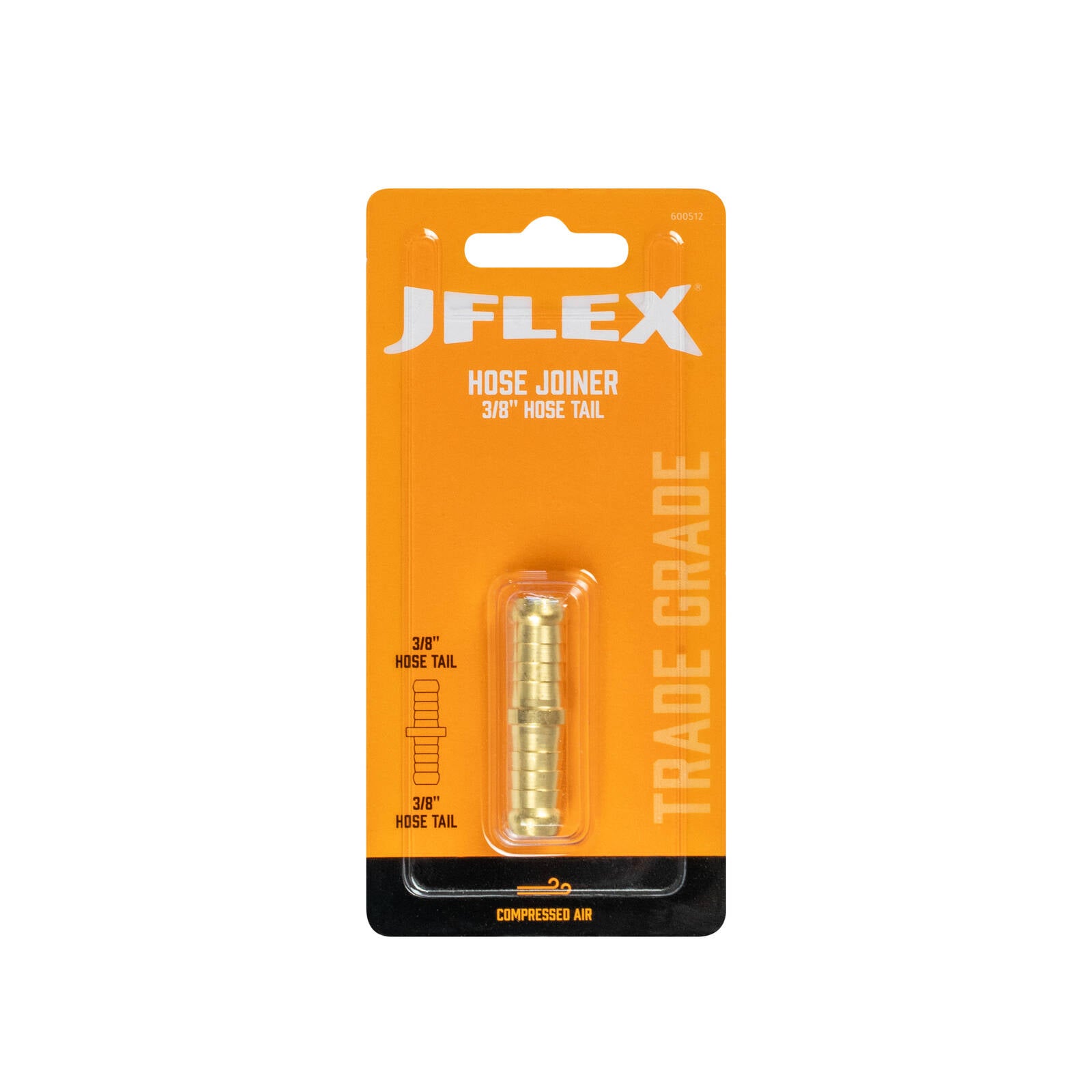 JFLEX 3/8" Brass Hose Tail Joiner for Air Hose