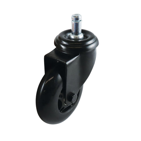 Easyroll Black Skate Furniture Swivel Castor Polyurethane