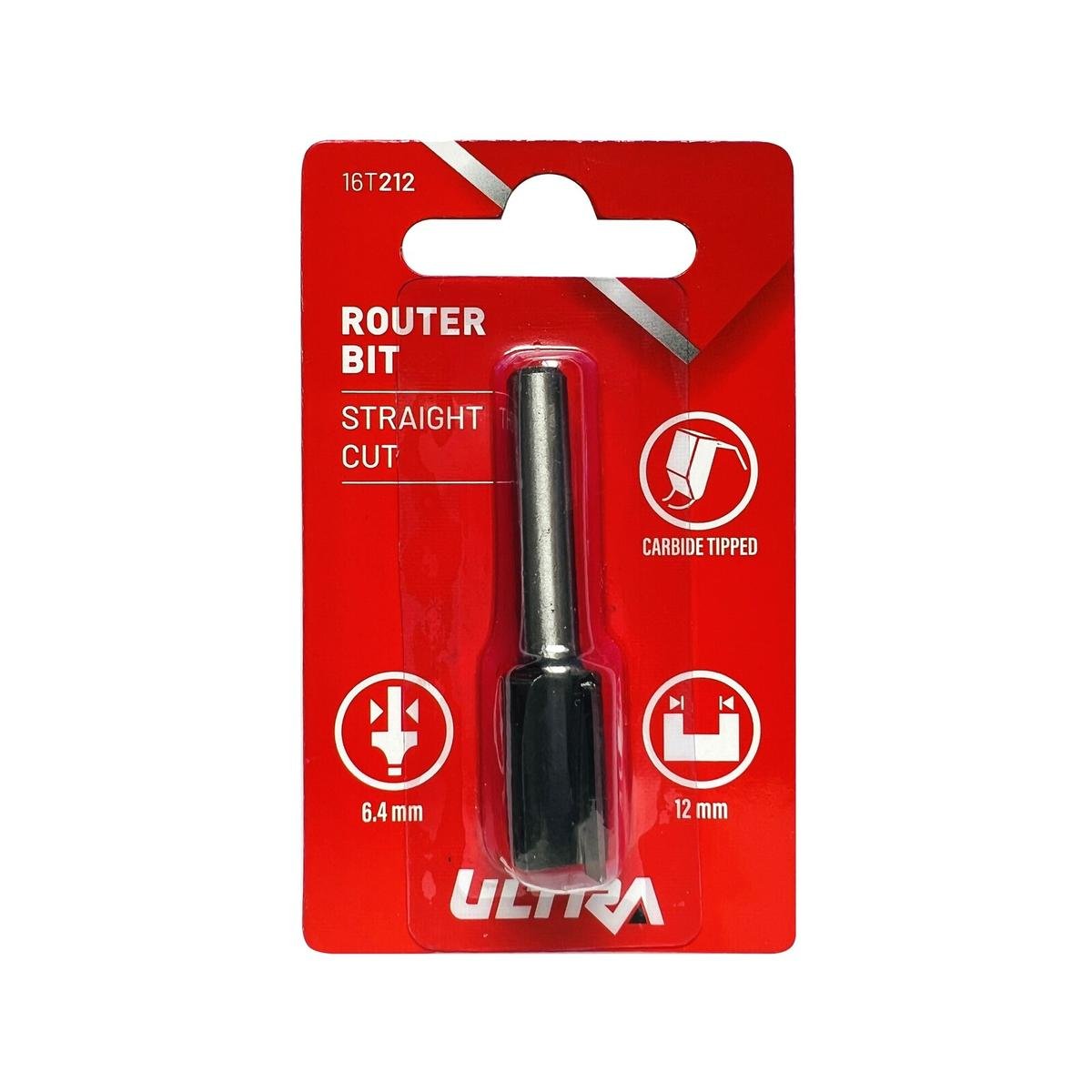 Ultra Router Bit - 12mm - Tungsten Carbide - Straight Cutter - SuperSaverAU - view 1