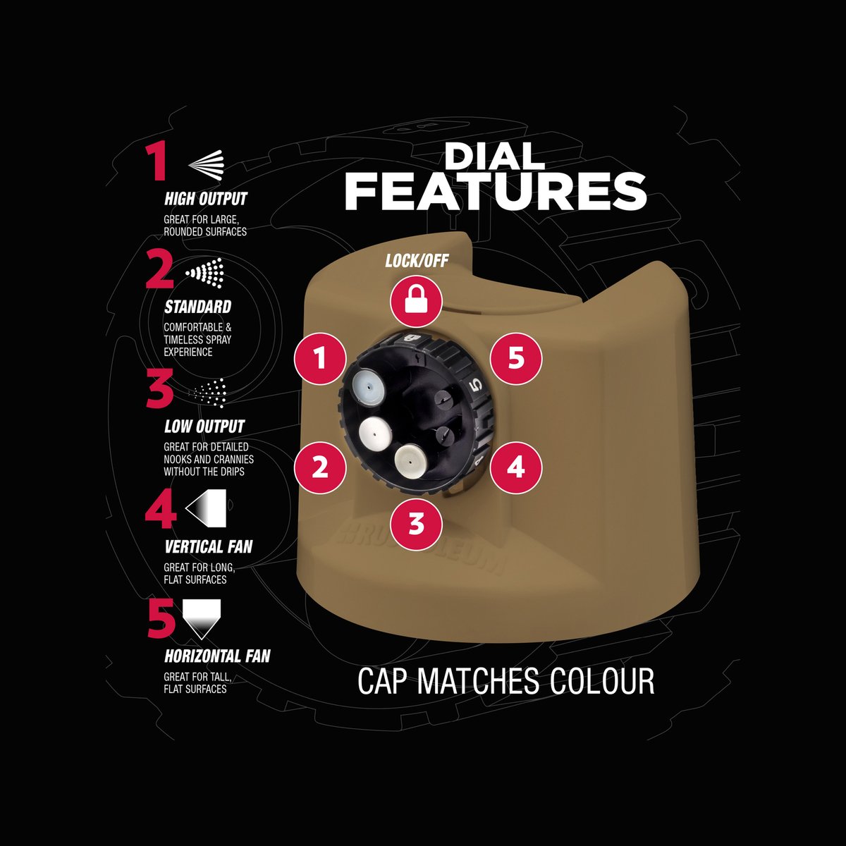 Rust-Oleum Stops Rust Custom 5 In 1 Spray Paint 340g - Dark Taupe Satin Splatter-Resistant