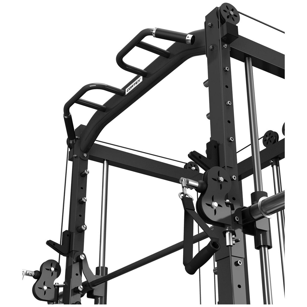 Cortex Six-in-One Power Rack - Smith and Cable Machine in Black - CSST-SM20